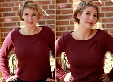 Agathe - Faltenpullover für Damen Gr. 34-50 - Nähen