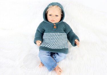Baby & children's sweater “Casual” (Raglan, seamless, sizes: 0 m. – 5 y.) - Image 6