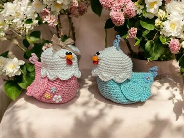 Huhn mit Versteck - Häkeln