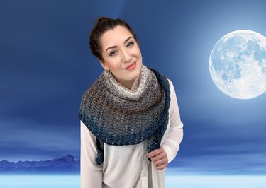 Häkelanleitung Tuch "MONDPFAD" - Bild 3