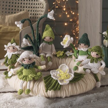 Schneeglöckchen-Elfen - Häkeln