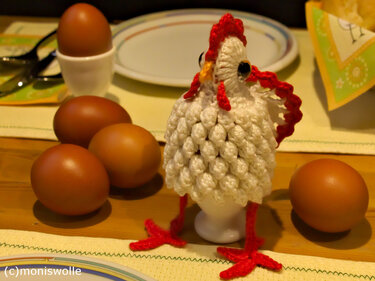 Crochet Instruction Egg Warmer "Friedolin"