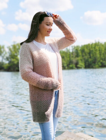 Häkelanleitung Cardigan Marlene