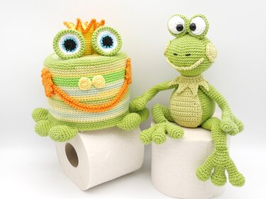 Klorollenhut Fröschlein - Häkeln