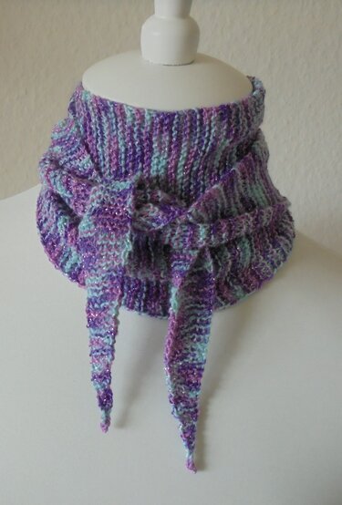 Strickanleitung für ein Mini-Tuch, kleines Tuch, Schaltuch, Minischal