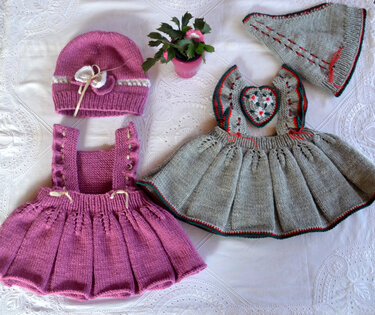 STRICKANLEITUNG * BABY SET * 3 GRÖßEN * 2 VARIANTEN