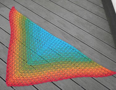 Tuch "Mini-Virus" mit 1 Bobbel Woolly Hugs-COTTON häkeln - Bild 8