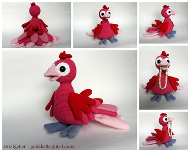 Häkelanleitung Vogel Rosalie