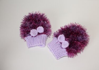 Strickanleitung Baby-Kuschelhandschuhe, ca. 3 - 9 Monate