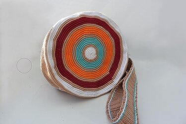 Montessa Tapestry Tasche mit senkrechtem Muster - Häkeln