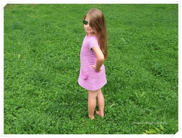 Kleid mit Streifen 86 - 140 - Häkeln