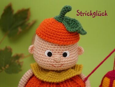 Häkelanleitung Kürbismännchen Amigurumi 