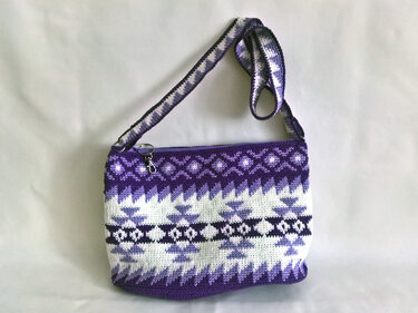Häkelanleitung Shopper und Umhängetasche Ethno