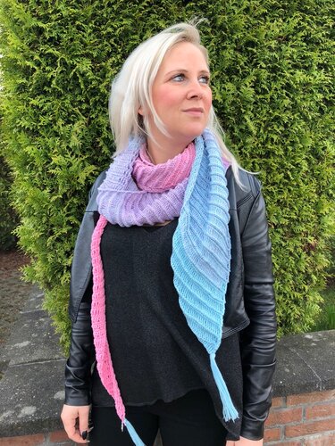 Häkelanleitung Tuch "Frühlingserwachen"