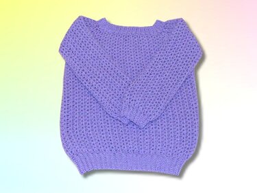 Häkelanleitung - Kinderpullover V-Stripe - alle Größen