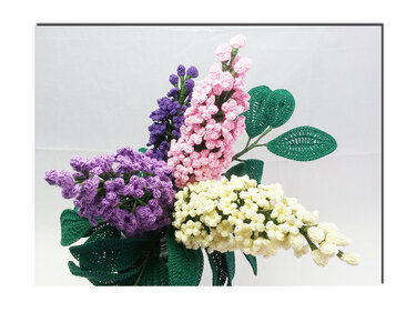 Häkelanleitung - Fliederstrauß