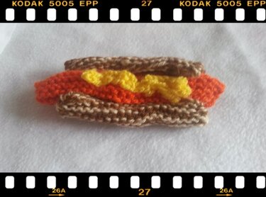 Strickanleitung Hot Dog- ganz simpel zu stricken