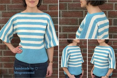 Häkelanleitung für Boxypullover "Seychellen"