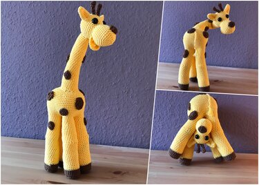 Häkelanleitung für Giraffe Gisela