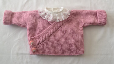 Strickanleitung * Baby Wickeljacke in 3 Größen * Gr. 50 - 86