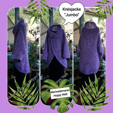 Kreisjacke "Jumbo" , in 2-3 Tagen gehäkelt ! - Häkeln