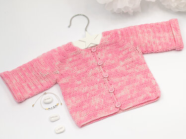 Häkelanleitung Erstlingsjäckchen Babygirl