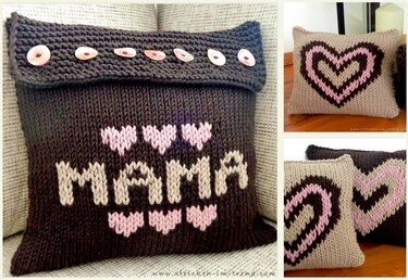 Strickanleitung für Kissen / Duftkissen | SPARSET #MUTTERTAG - 2 in 1