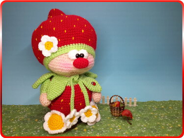 Häkelanleitung Erdbeerchen, Amigurumi