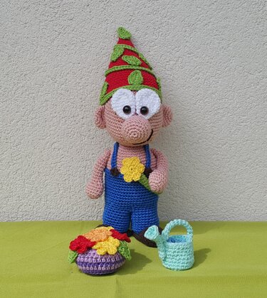 Gartenzwerg Pauli - Häkelanleitung