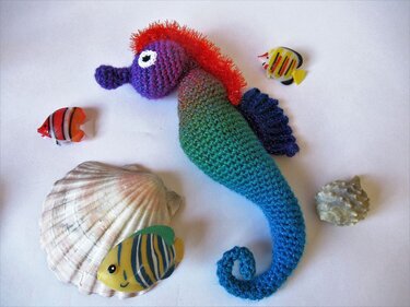 Häkelanleitung Seepferdchen Hippy