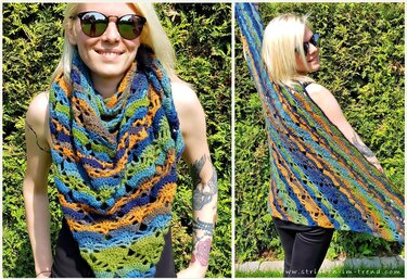 Häkelanleitung für Dreieckstuch | 3-Eckstuch *RUBIN*