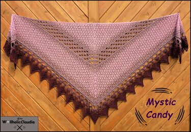 Häkelanleitung Dreieckstuch "Mystic Candy"