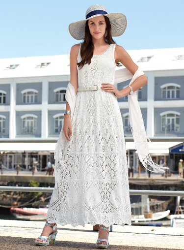 Strickanleitung Maxikleid Aya