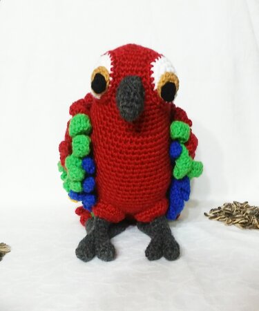 pattern ciro, the parrot, sweet parrot PDF english-deutcsh-dutch - Crochet