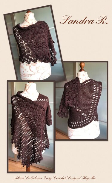 Hug Me, Bolerotuch - Häkeln