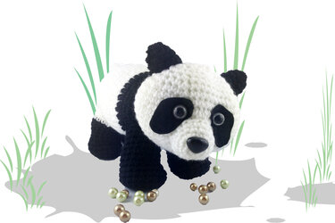Panda Pandabär Pascal Häkelanleitung Amigurumi