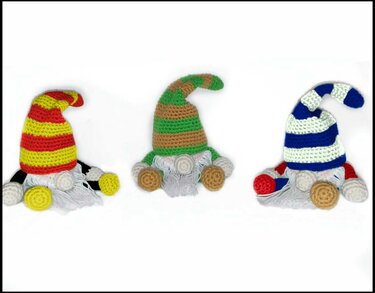 crochet pattern Gnome PDF english- deutsch-dutch