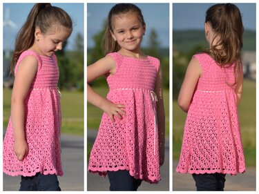 - LIANA - Tunika Babydoll, schnell und einfach alle Größen, ab 74 - 56 Damengröße häkeln, RVO Raglan, leicht anzupassen