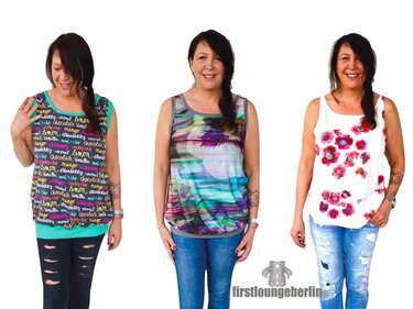 Jersey.TOP mit Bündchen, lässig für Damen in 14 Einzelgrößen Gr. 30 bis 56 Nähanleitung mit Schnittmuster von firstloungeberlin - Bild 2