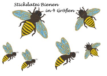 Stickdatei Biene Bee - Sticken