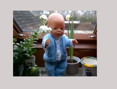Schnell gestricktes Jäckchen für die Puppen