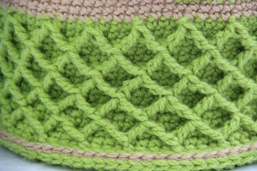 Crochet Pattern - Lattice Basket