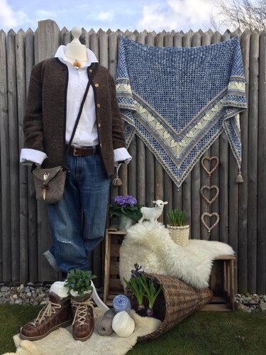 Hiartnmadl - Ein Tuch mit Herz - Häkeln