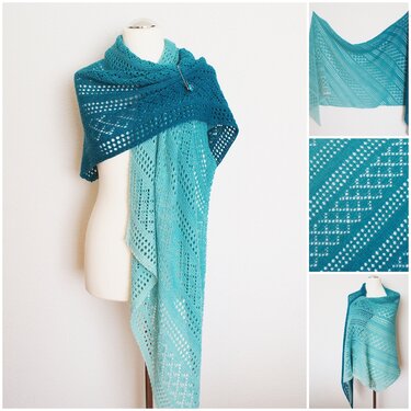 Leonora Wrap - Full reversible - Knitting