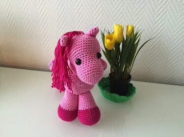 Kostenlose Häkelanleitung Tasche für Mädchen als Pferd - Bild 5