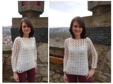 Häkelanleitung Pulli Feeling, Alle Größen