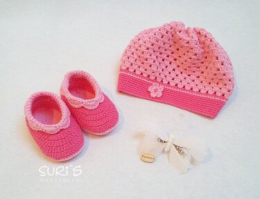 Häkelanleitung Babyset Eule Ella 3tlg. Gr. 62/68 & Gr. 74/80