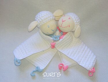 Häkelanleitung Schmusetuch Schäfchen