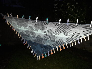 Dreieckstuch Big Stars - Häkeln