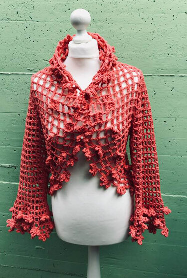 Bolero Jäckchen "Koralle" - Häkeln